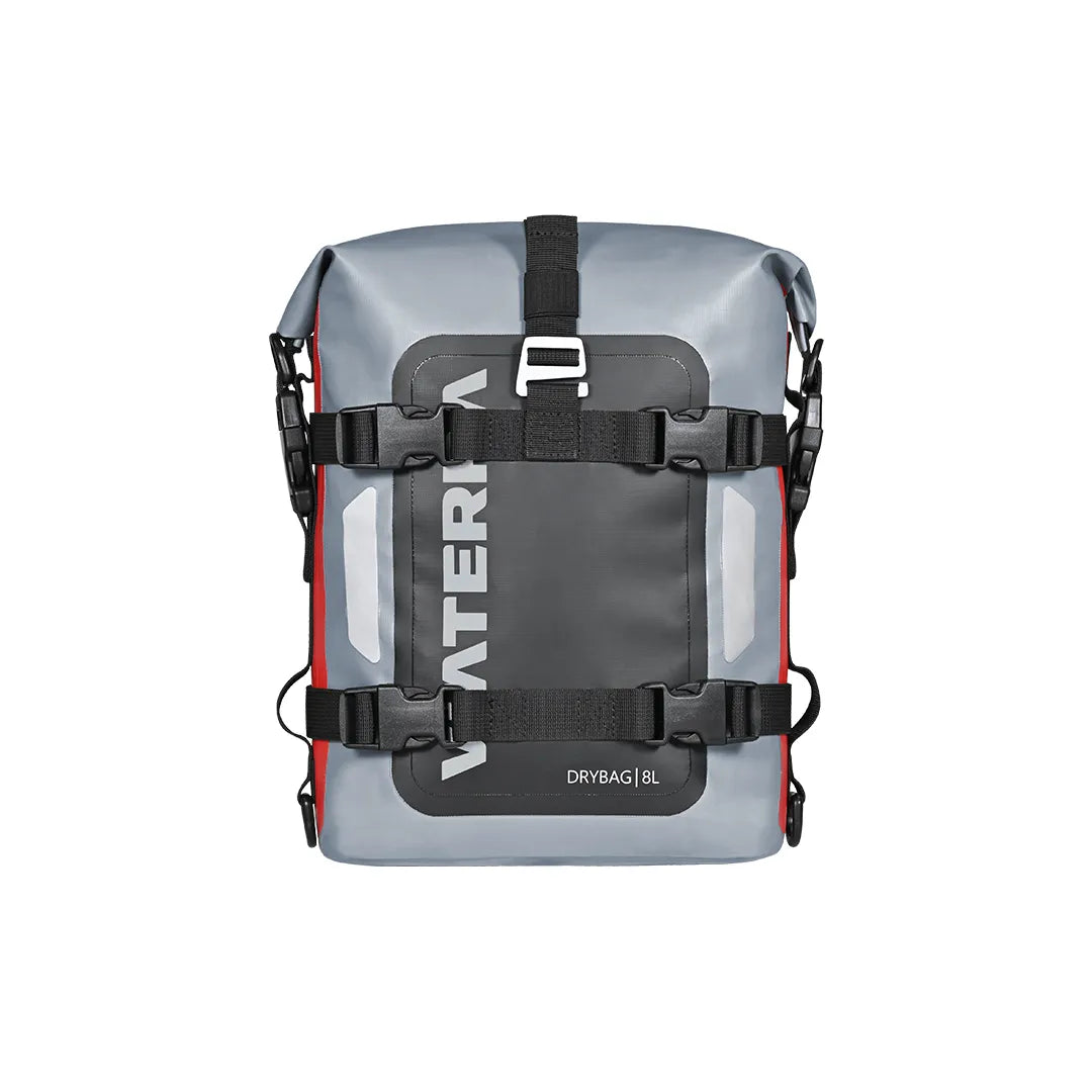 【受注販売：お届け約1ヶ月後】ViaTerra Drybag 8L| 100%防水 バッグ（テールバッグ/リアラックバッグ ・多目的マウント付きユニバーサル） TPU3層ラミネート加工・超音波溶着技術