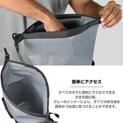 【受注販売：お届け約1ヶ月後】ViaTerra Drybag 8L| 100%防水 バッグ（テールバッグ/リアラックバッグ ・多目的マウント付きユニバーサル） TPU3層ラミネート加工・超音波溶着技術