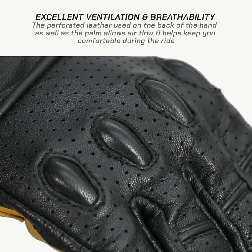 ViaTerra FUEL レトロクラシック レザーライディンググローブ